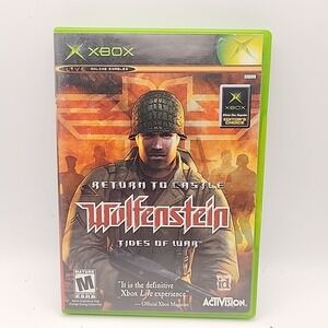Return to Castle Wolfenstein Tides of War XBOX Complete CIB Tested